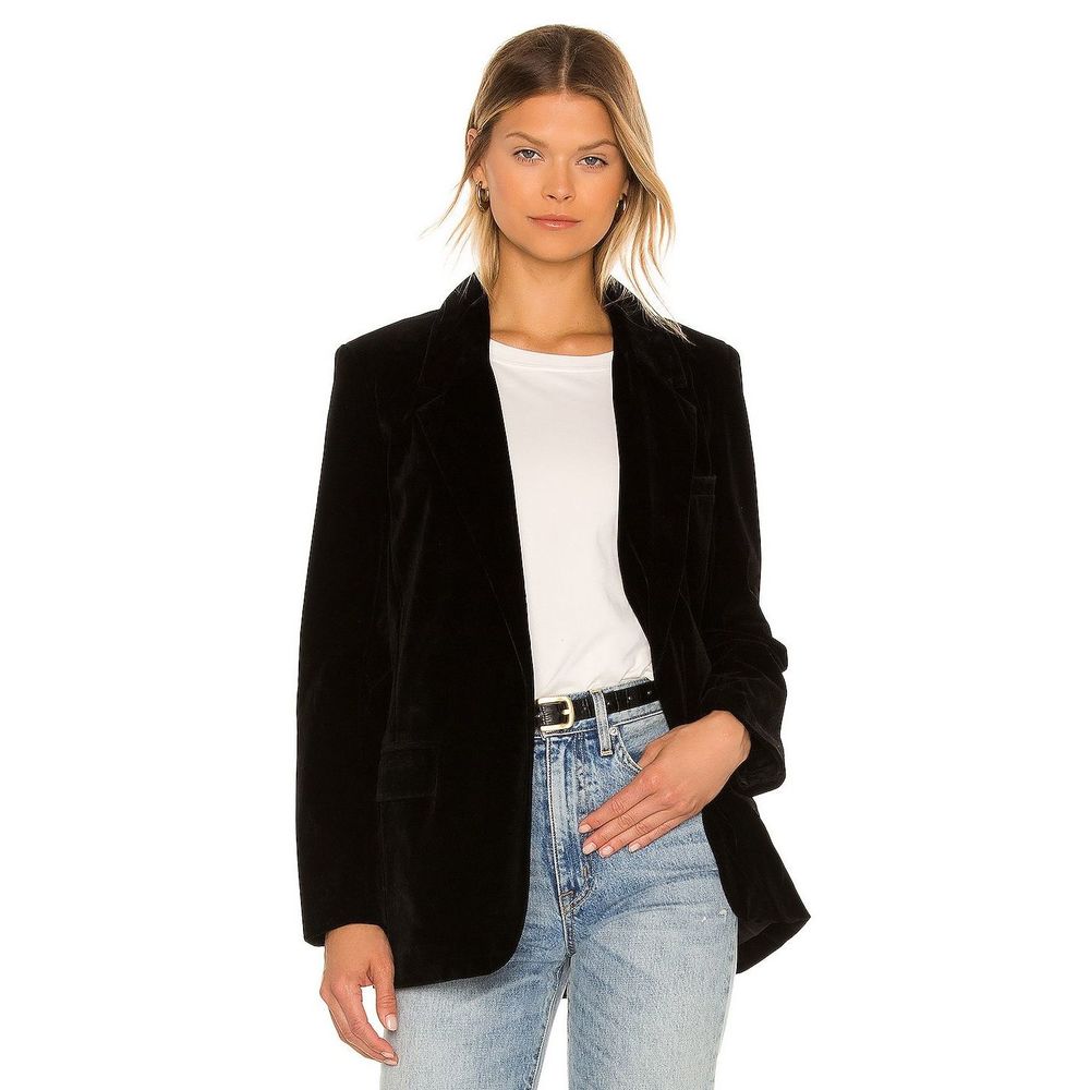 NEW Size L BB Dakota by Steve Madden Crush A Lot Blazer Black REVOLVE MSRP $98